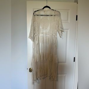 Long lace cardigan